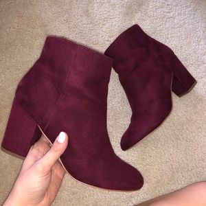 Steve Madden Booties- Critic Burgundy
